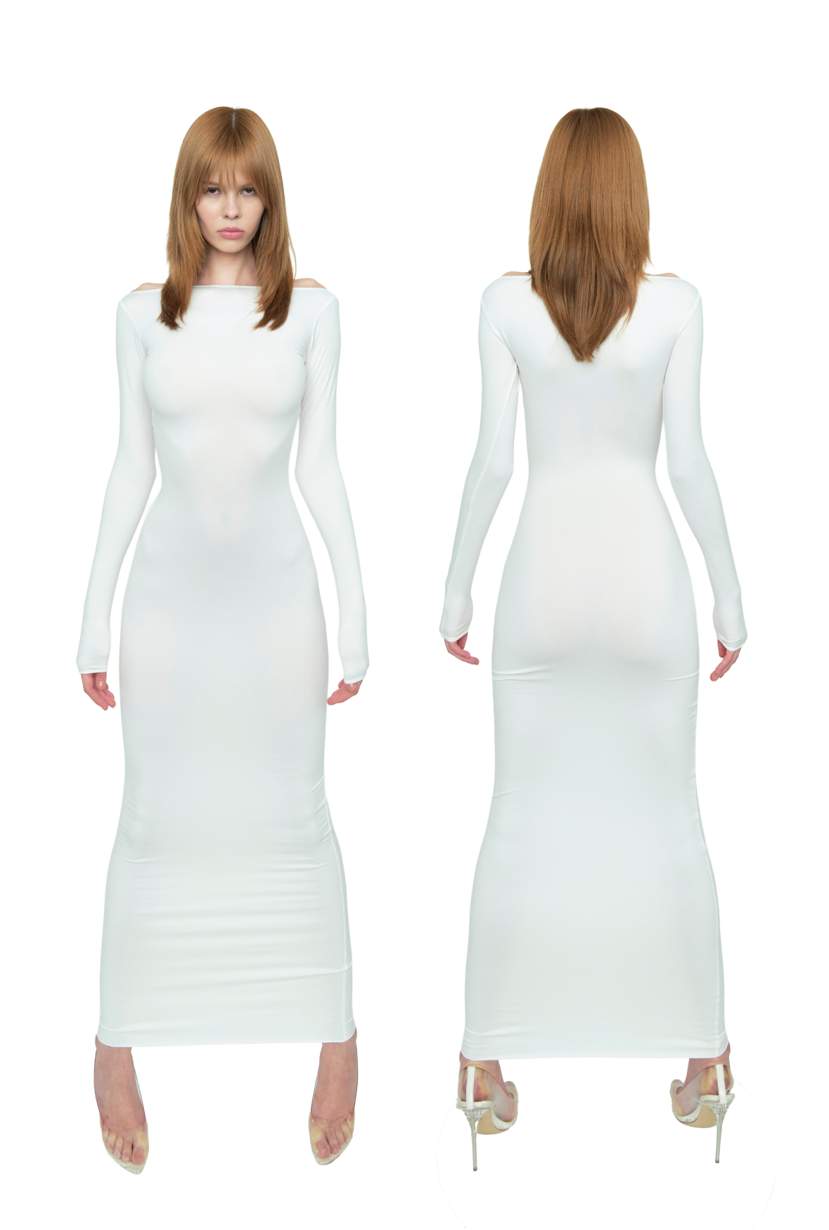 SLIT NECK DRESS, образ 2