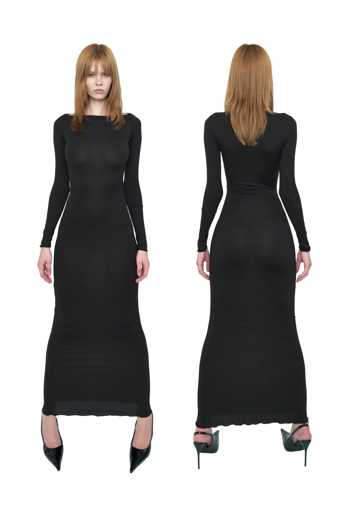 SLIT NECK DRESS, образ 1