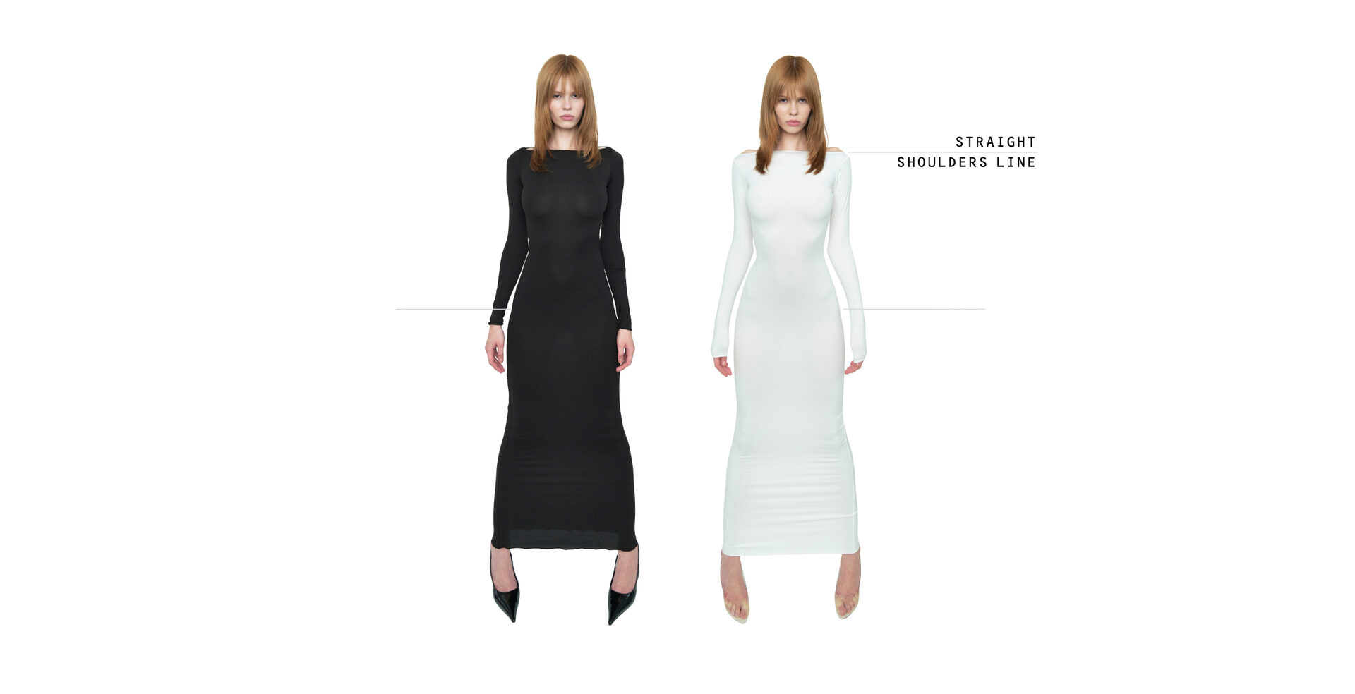 SLIT NECK DRESS, образ 2
