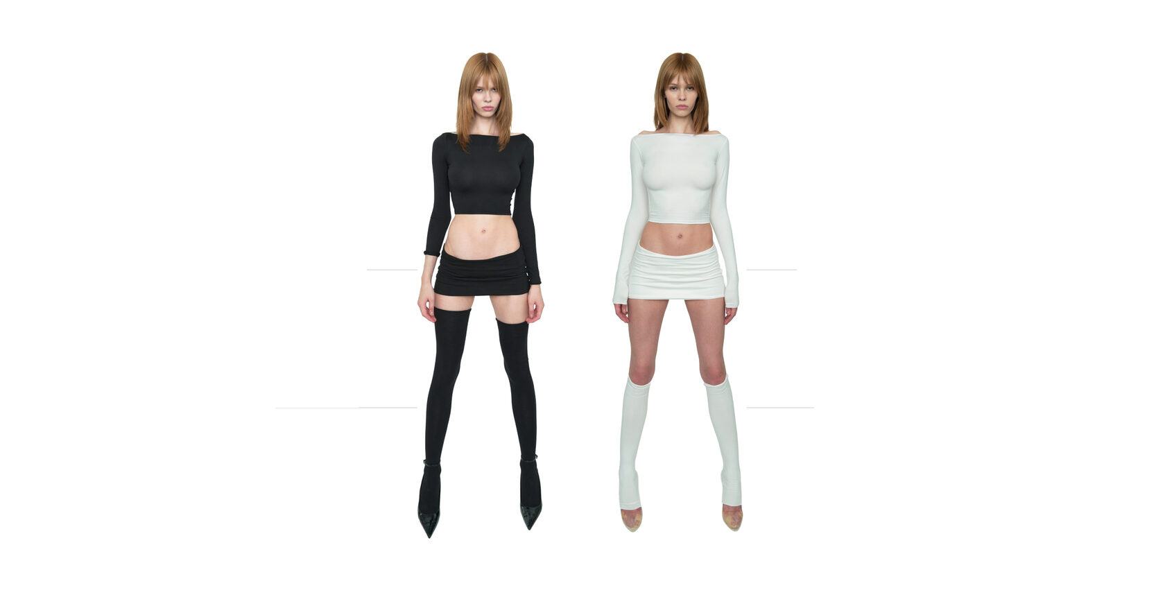SLIT NECK TOP, образ 2